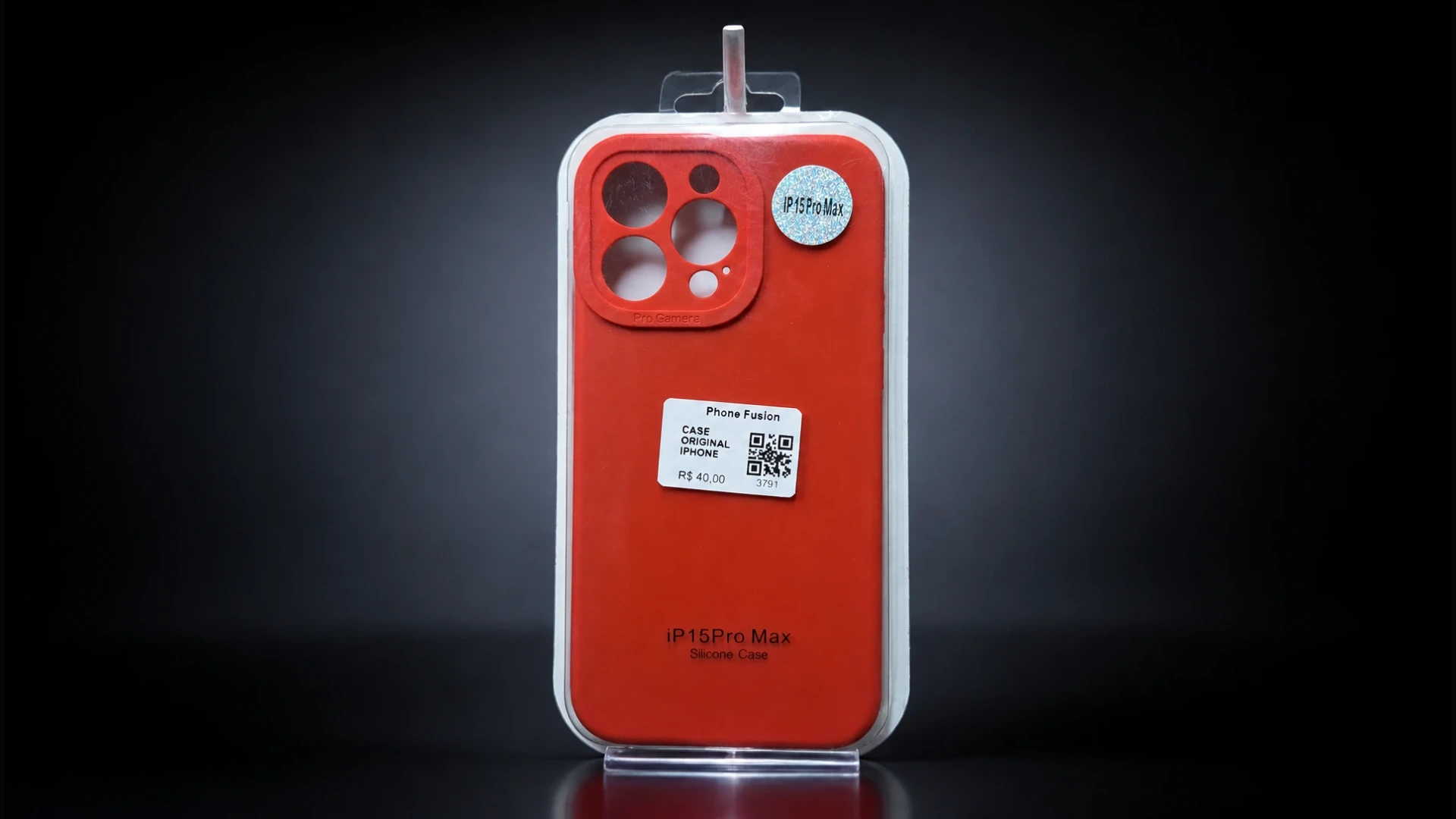 Capa Silicone iPhone 15 Pro Max Vermelha - tv