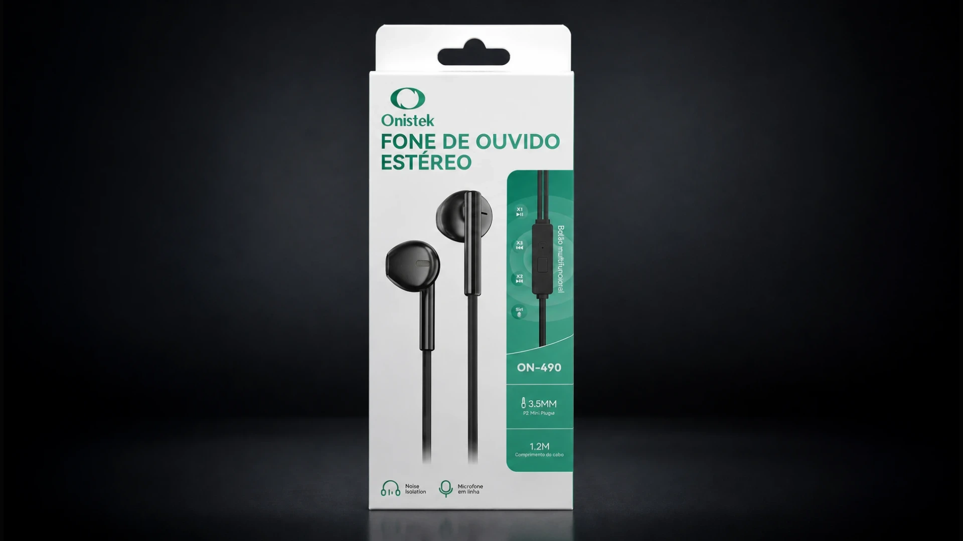 Fone de Ouvido Estéreo Onistek ON-490 - tv