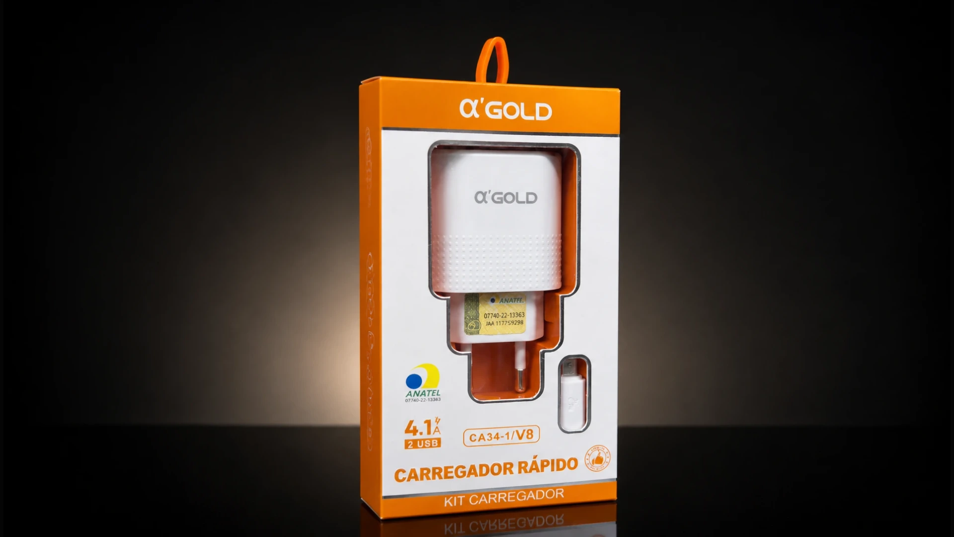 Carregador Rápido Alpha Gold 4.1A USB - tv
